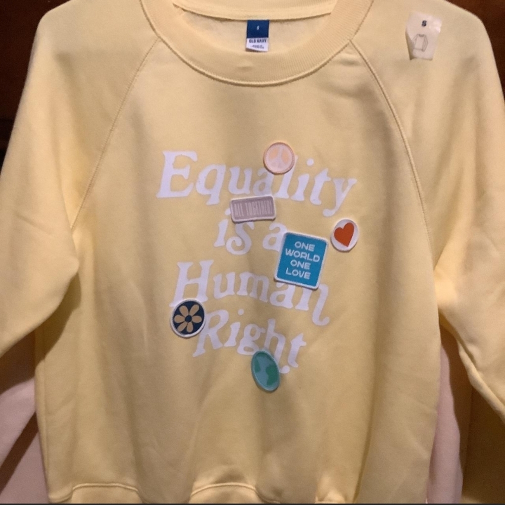 Yellow Equality Sweatshirt